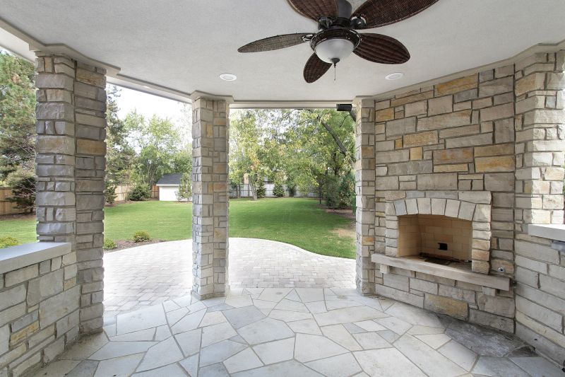 Elegant Masonry Fireplace
